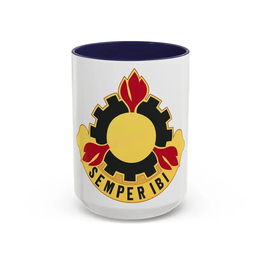 63 Maintenance Battalion (U.S. Army) Accent Coffee Mug 15oz Navy - Go Mug Yourself