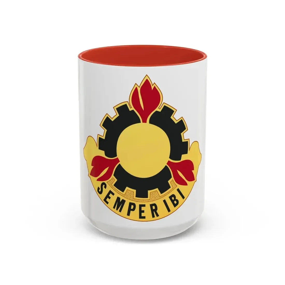 63 Maintenance Battalion (U.S. Army) Accent Coffee Mug 15oz Red - Go Mug Yourself