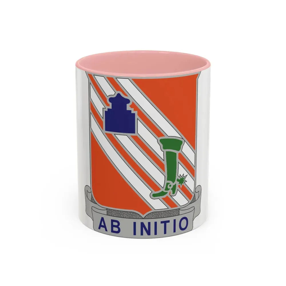 63 Signal Battalion (U.S. Army) Accent Coffee Mug 11oz Pink - Go Mug Yourself