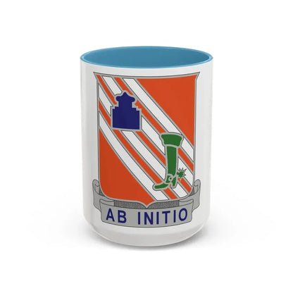 63 Signal Battalion (U.S. Army) Accent Coffee Mug 15oz Light Blue - Go Mug Yourself