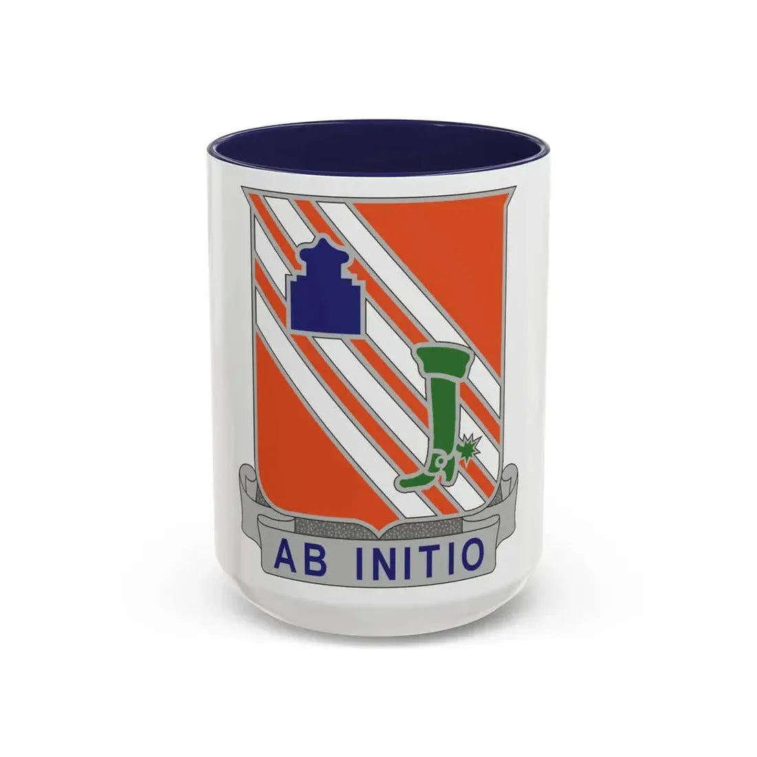 63 Signal Battalion (U.S. Army) Accent Coffee Mug 15oz Navy - Go Mug Yourself