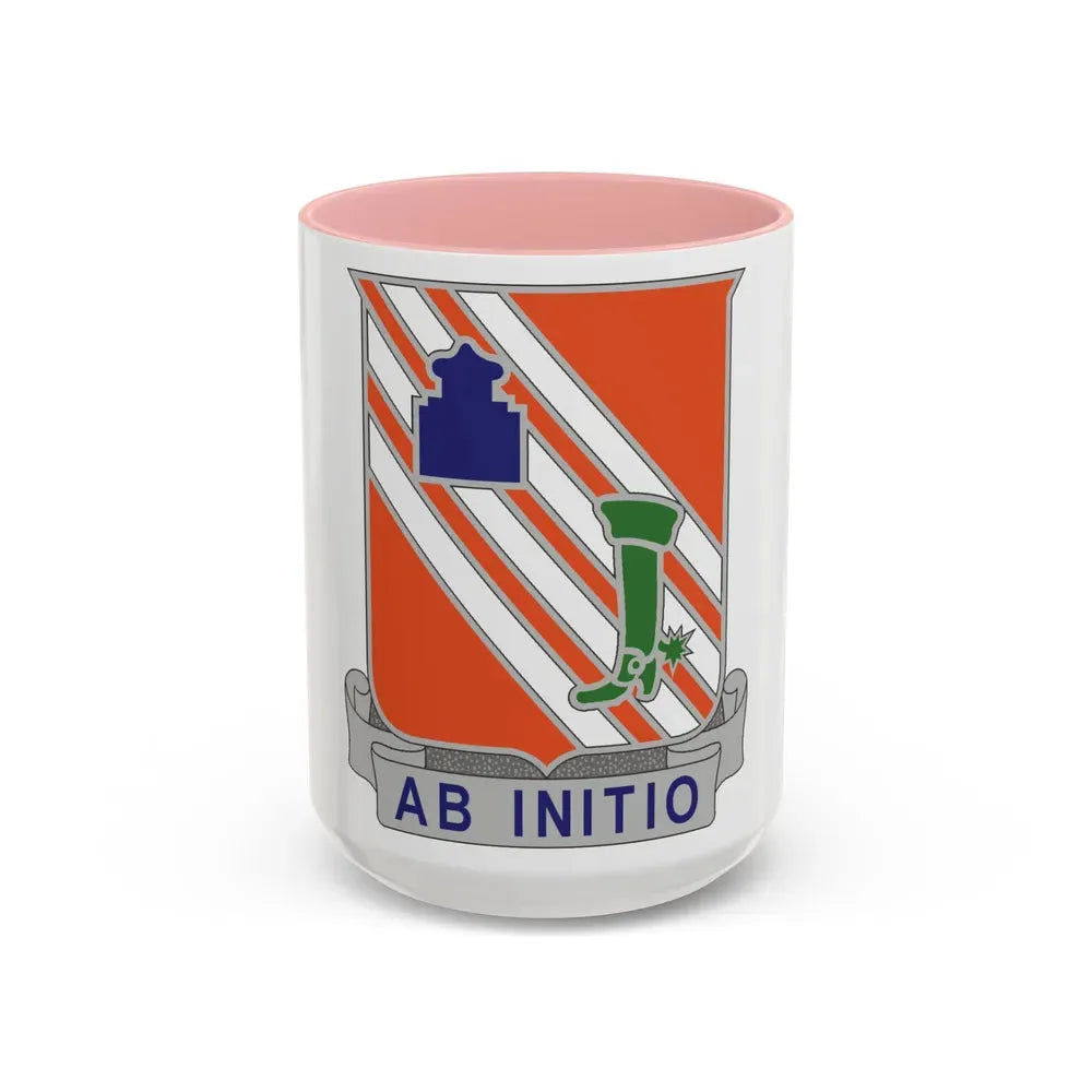 63 Signal Battalion (U.S. Army) Accent Coffee Mug 15oz Pink - Go Mug Yourself