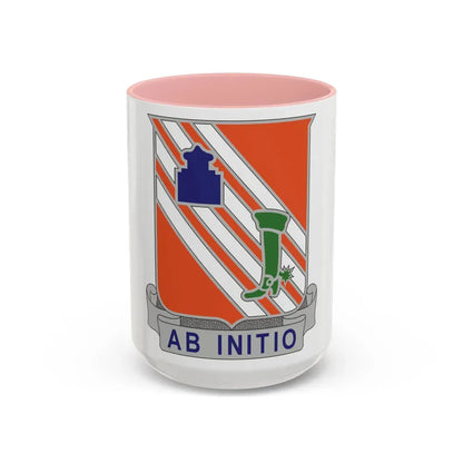 63 Signal Battalion (U.S. Army) Accent Coffee Mug 15oz Pink - Go Mug Yourself