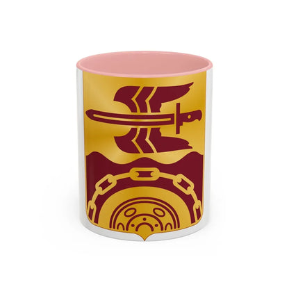 63 Transportation Battalion (U.S. Army) Accent Coffee Mug-11oz-Pink-Go Mug Yourself