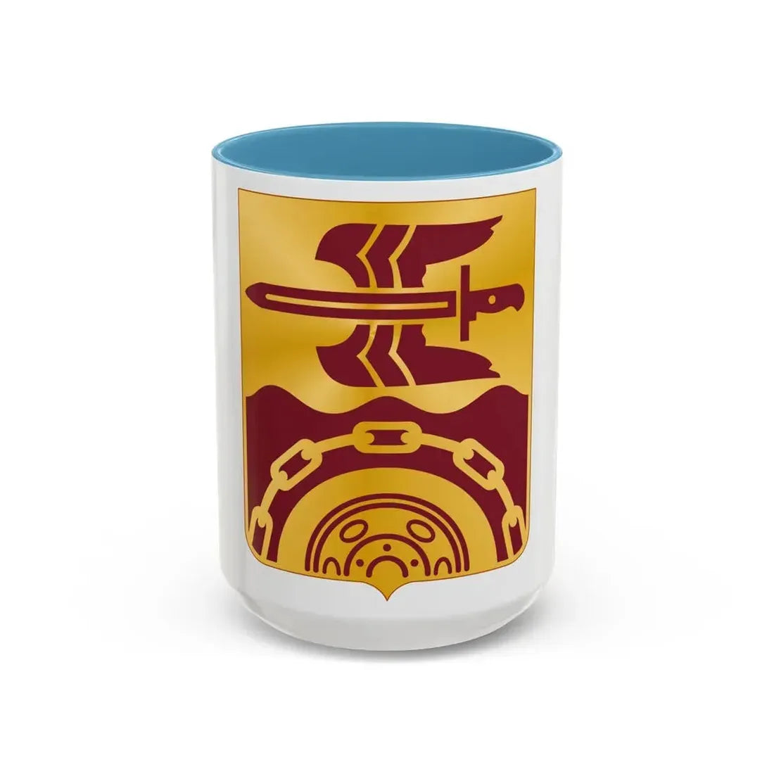 63 Transportation Battalion (U.S. Army) Accent Coffee Mug 15oz Light Blue - Go Mug Yourself