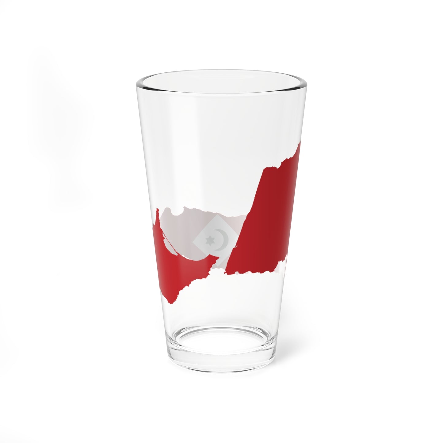 Flag map of Rif (Morocco) Pint Glass 16oz