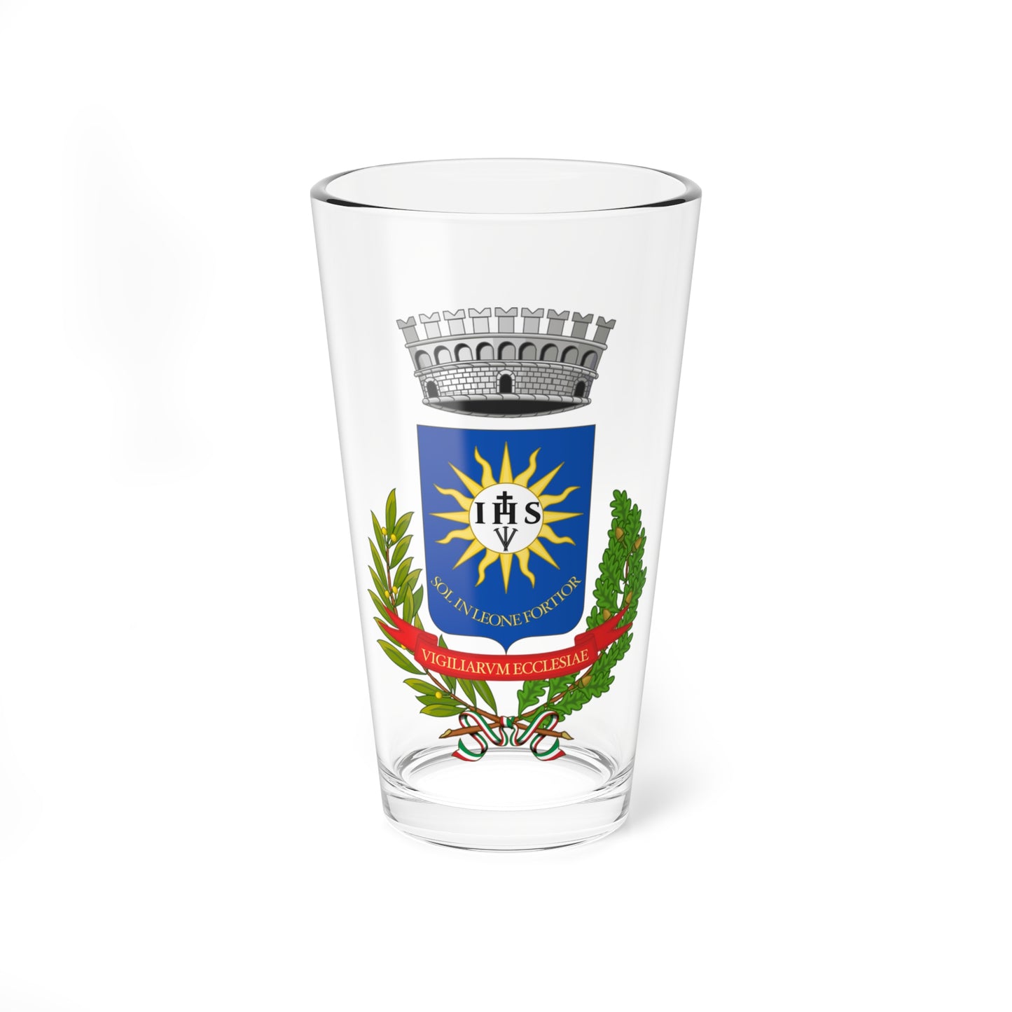Uggiano la Chiesa-Stemma (Italy) (Coat of Arms) Pint Glass 16oz