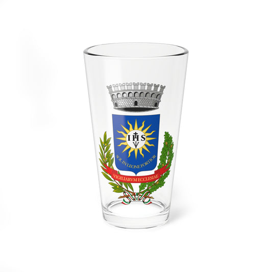 Uggiano la Chiesa-Stemma (Italy) (Coat of Arms) Pint Glass 16oz