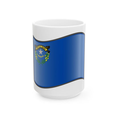 Nuvola Nevada flag (United States) White Coffee Mug