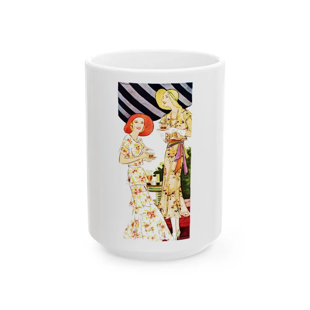 Fashion Illustration (1) - White Coffee Mug-15oz-Go Mug Yourself