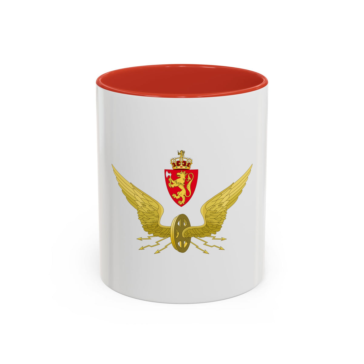 Emblem of the Norwegian State Railways - Accent Coffee Mug