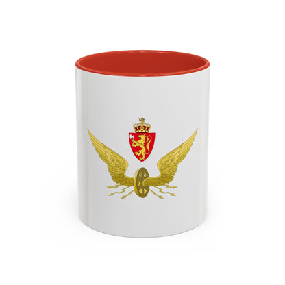Emblem of the Norwegian State Railways - Accent Coffee Mug