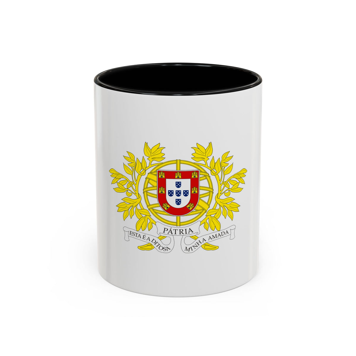 Military coat of arms of Portugal - Accent Coffee Mug