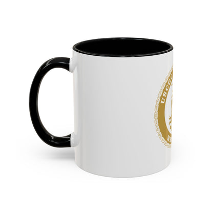 USCGC Hamilton WMSL 753 GOLD (U.S. Coast Guard) Accent Coffee Mug