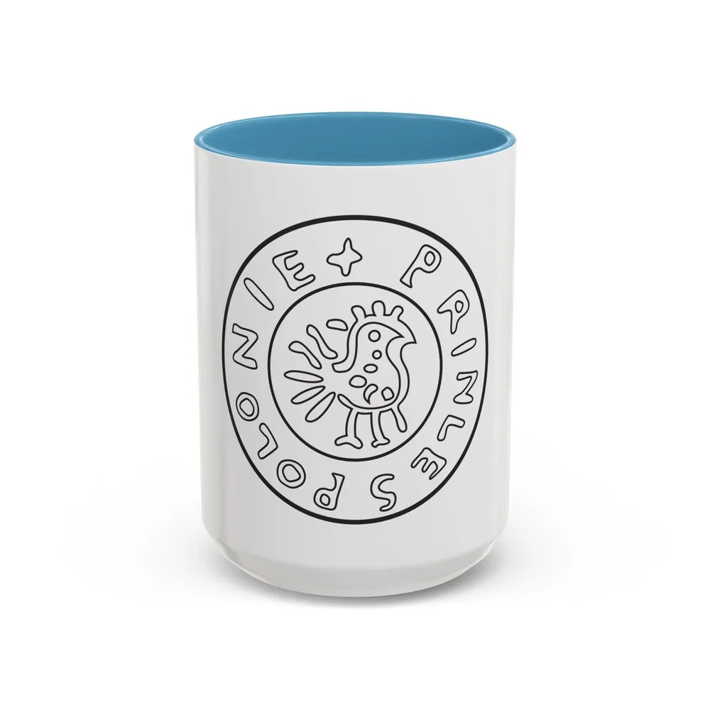 Emblem of Civitas Schinesghe - Accent Coffee Mug-15oz-Light Blue-Go Mug Yourself