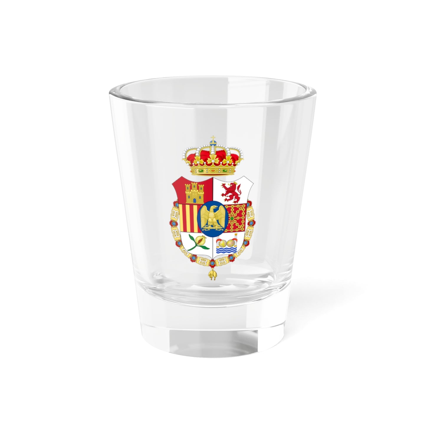 Lesser Coat of Arms of Joseph Bonaparte as King of Spain type 2 (Spain) (Coat of Arms) Shot Glass 1.5oz