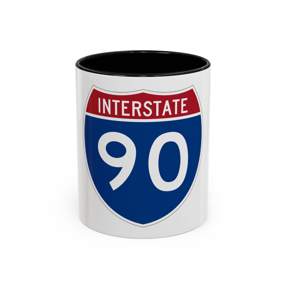 Interstate 90 (U.S. Highways) Accent Coffee Mug