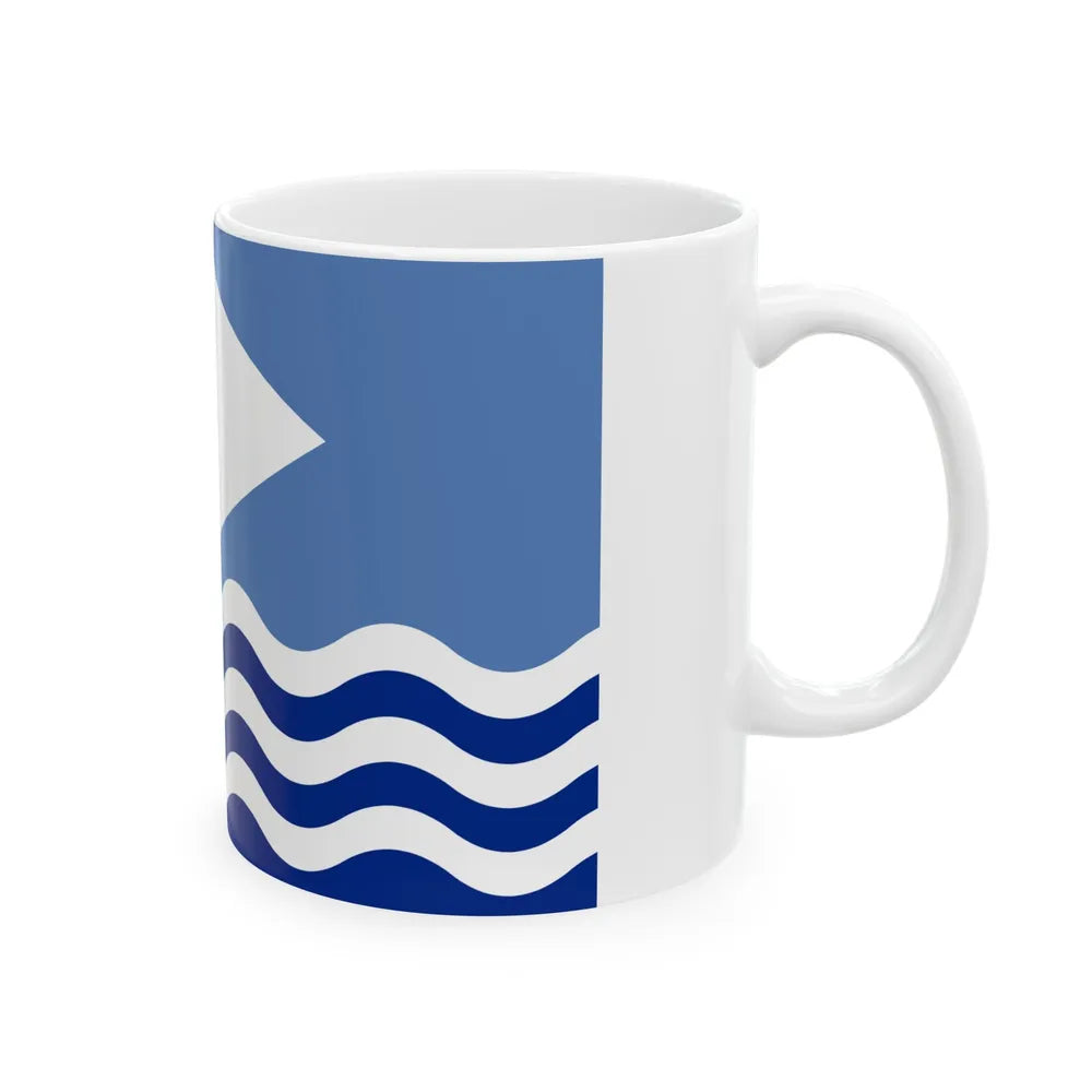 Flag of Isle of Wight UK - White Coffee Mug-Go Mug Yourself