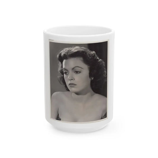 Faith Domergue #168 (Vintage Female Icon) White Coffee Mug-15oz-Go Mug Yourself