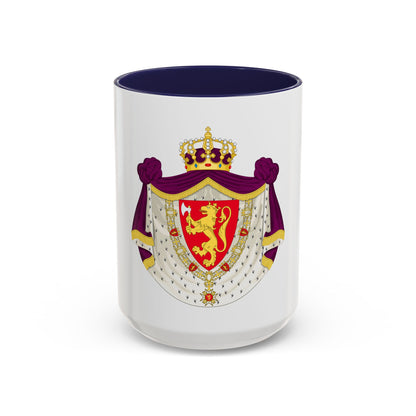 Greater royal coat of arms of Norway - Accent Coffee Mug