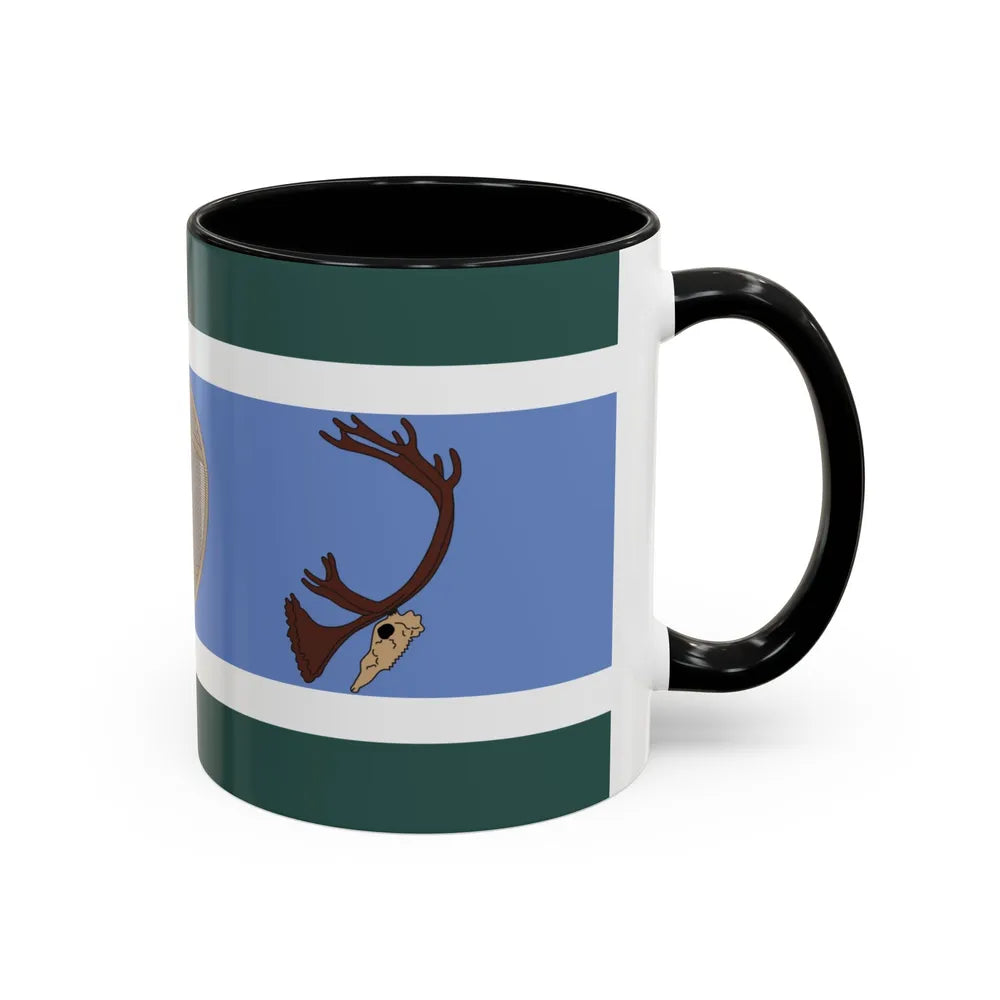 Innu Nation Flag - Accent Coffee Mug-Go Mug Yourself