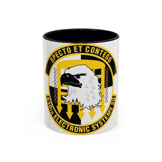 630th Electronic Systems Squadron (U.S. Air Force) Accent Coffee Mug 11oz Black - Go Mug Yourself