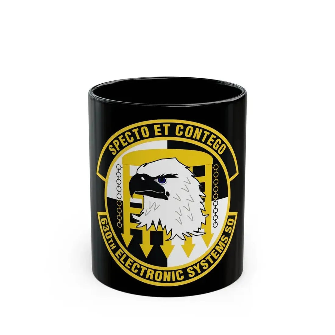 630th Electronic Systems Squadron (U.S. Air Force) Black Coffee Mug - Go Mug Yourself