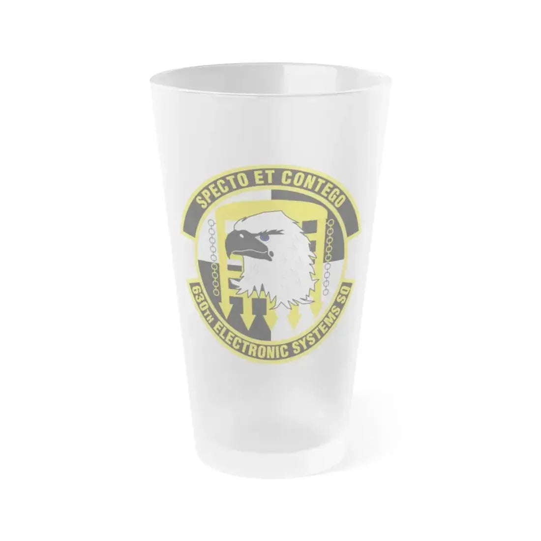 630th Electronic Systems Squadron (U.S. Air Force) Frosted Pint Glass 16oz 16oz Frosted - Go Mug Yourself