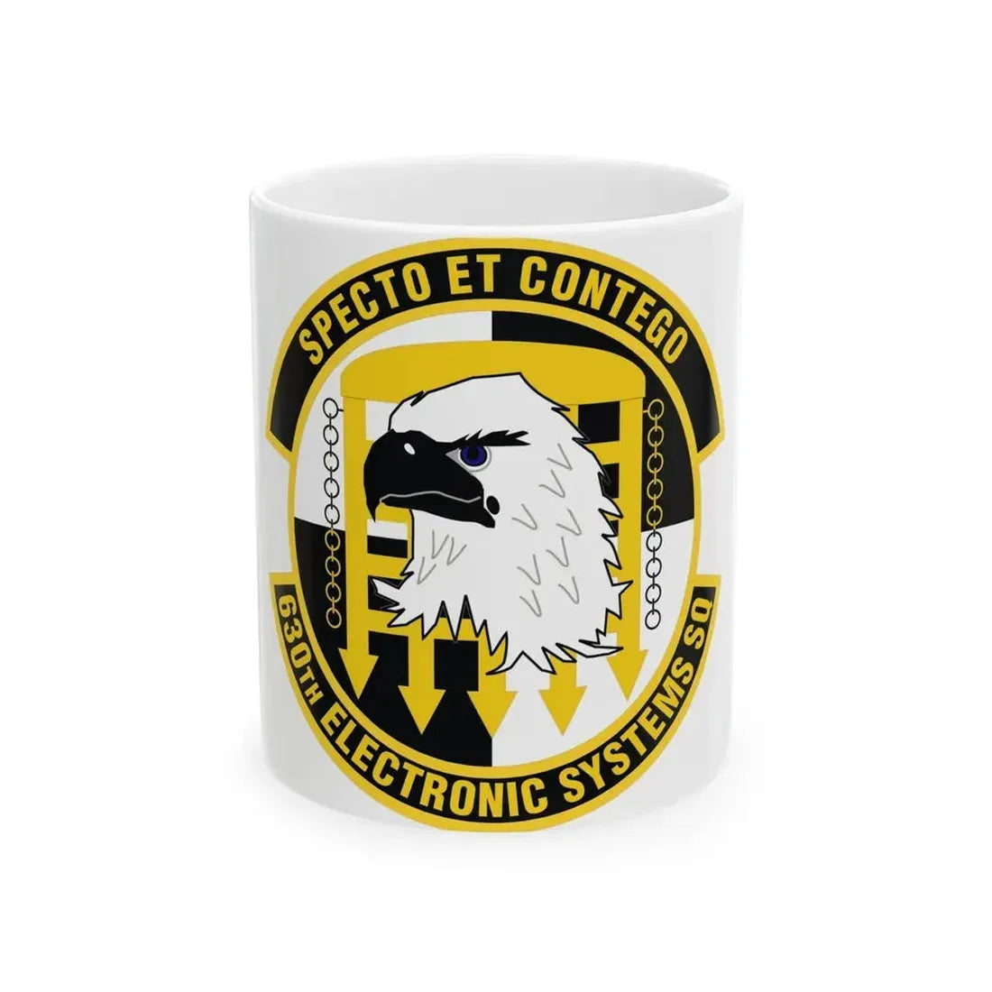 630th Electronic Systems Squadron (U.S. Air Force) White Coffee Mug - Go Mug Yourself