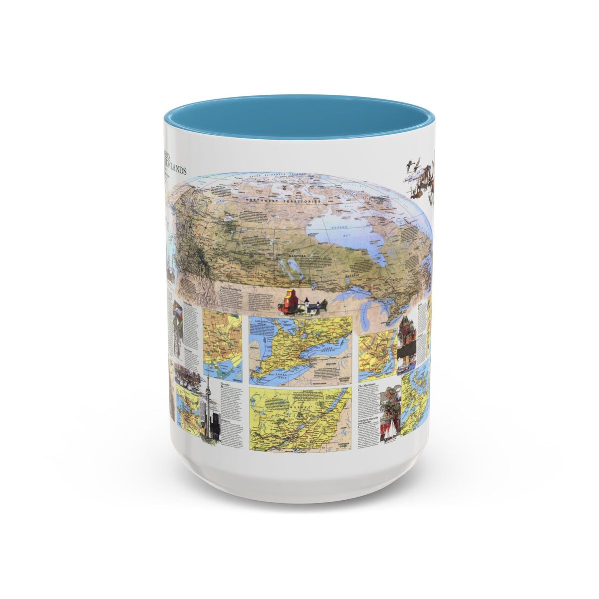 Canada - Vacationlands (1985) (Map) Accent Coffee Mug