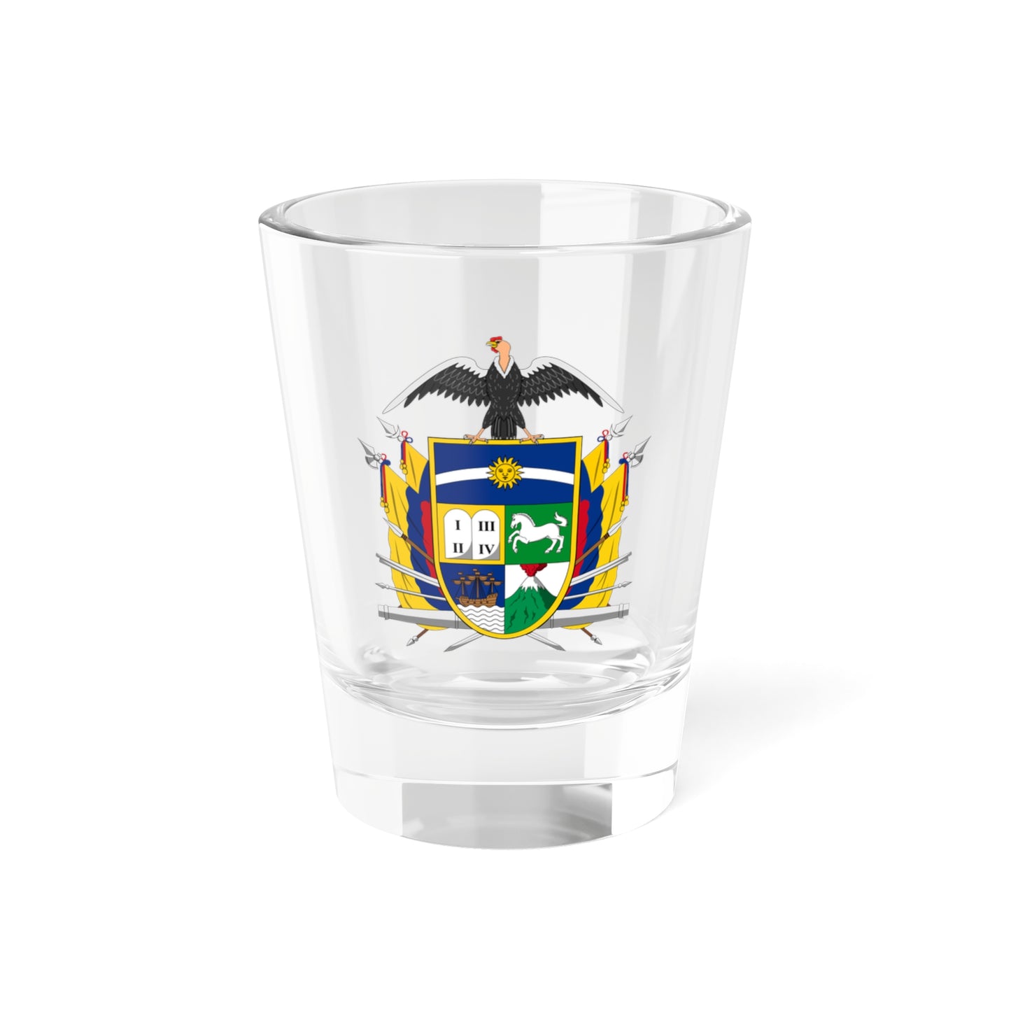 Coat of arms of Ecuador (1843) - Shot Glass 1.5oz