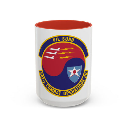 607th Combat Operations Squadron (U.S. Air Force) Accent Coffee Mug