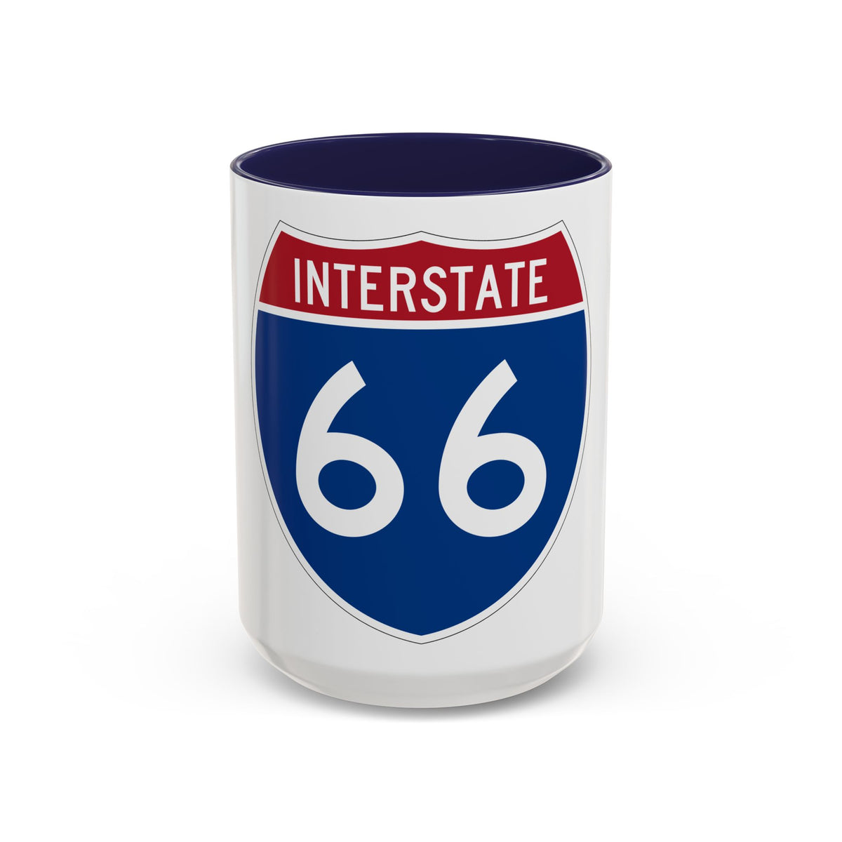 Interstate 66 (U.S. Highways) Accent Coffee Mug