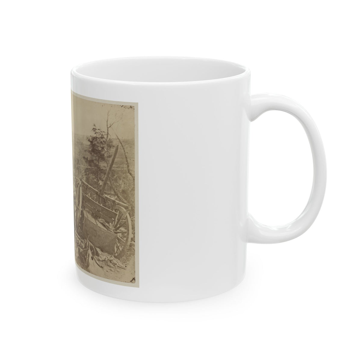 A Shattered Caisson, Fredericksburg, Va.(2) (U.S. Civil War) White Coffee Mug