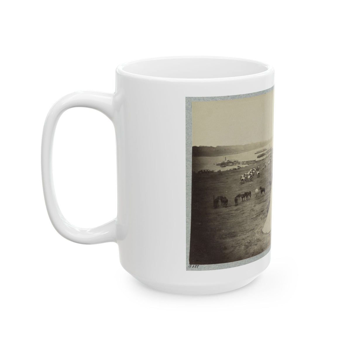 Belle Plain Landing, Va. 002 (U.S. Civil War) White Coffee Mug