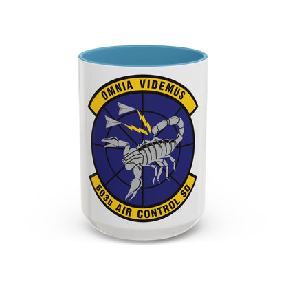 603d Air Control Squadron (U.S. Air Force) Accent Coffee Mug