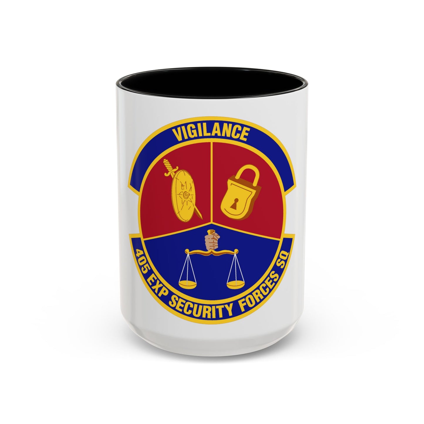405th Expeditionary Security Forces Squadron (U.S. Air Force) Accent Coffee Mug