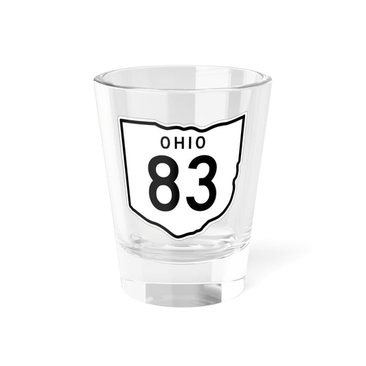 OH-83 1948 (Ohio) (Road Sign) Shot Glass 1.5oz