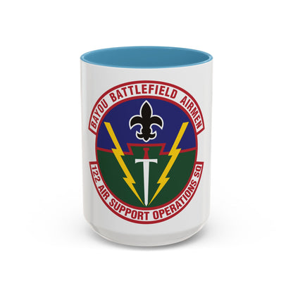 122d Air Support Operations Squadron (U.S. Air Force) Accent Coffee Mug