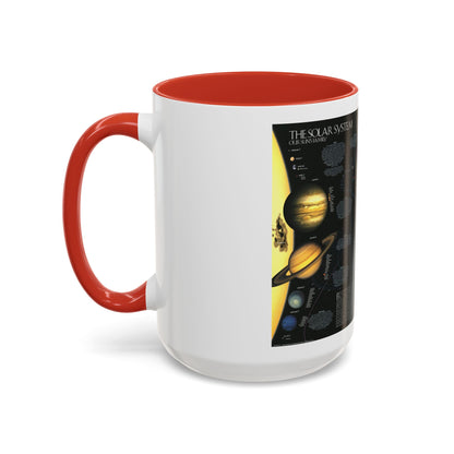Space - Solar System- Our Sun's Family (1990) (Map) Accent Coffee Mug