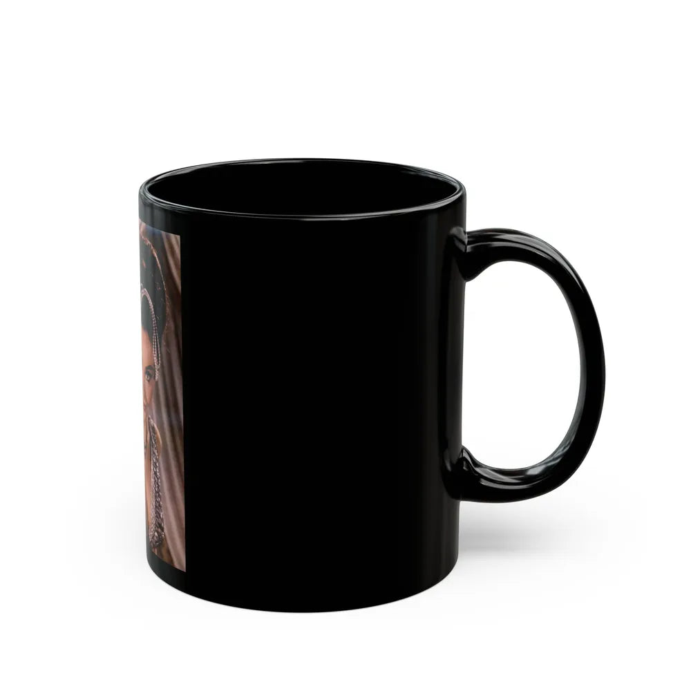 Francine York #146 (Vintage Female Icon) Black Coffee Mug-Go Mug Yourself