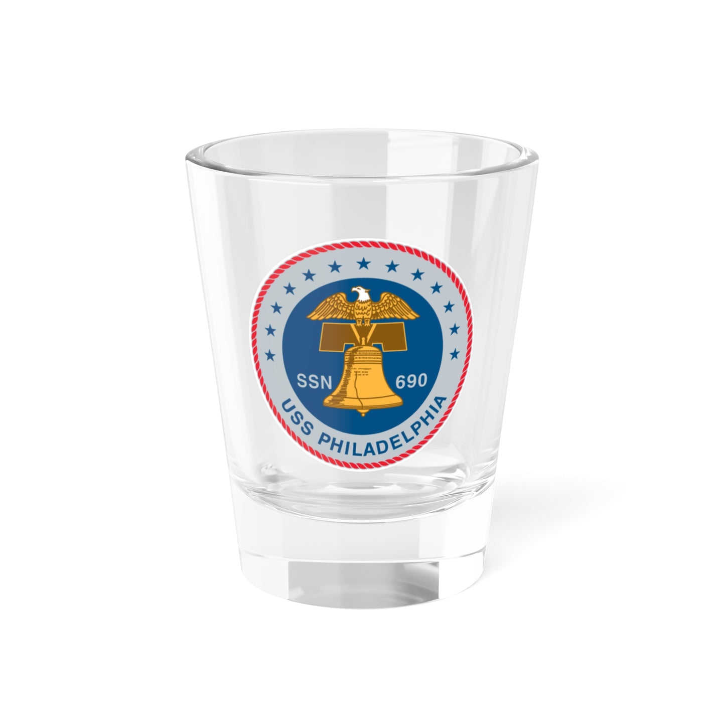 USS Philadelphia (U.S. Navy) Shot Glass 1.5oz