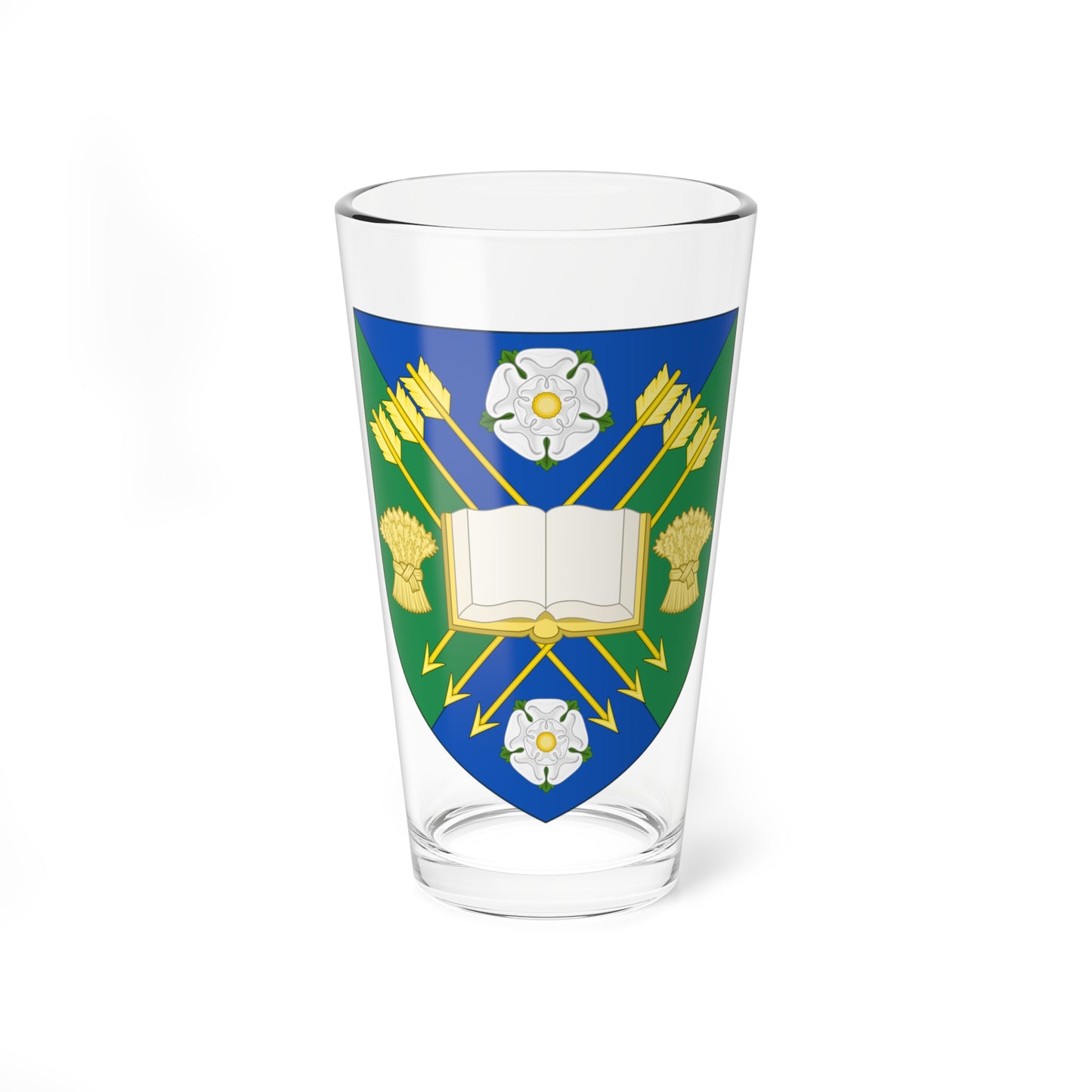 Shield of Sheffield Hallam University (United Kingdom) (Coat of Arms) Pint Glass 16oz