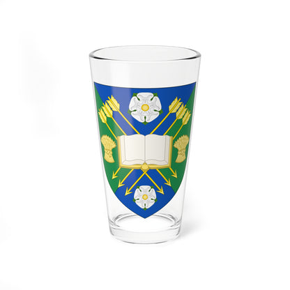 Shield of Sheffield Hallam University (United Kingdom) (Coat of Arms) Pint Glass 16oz