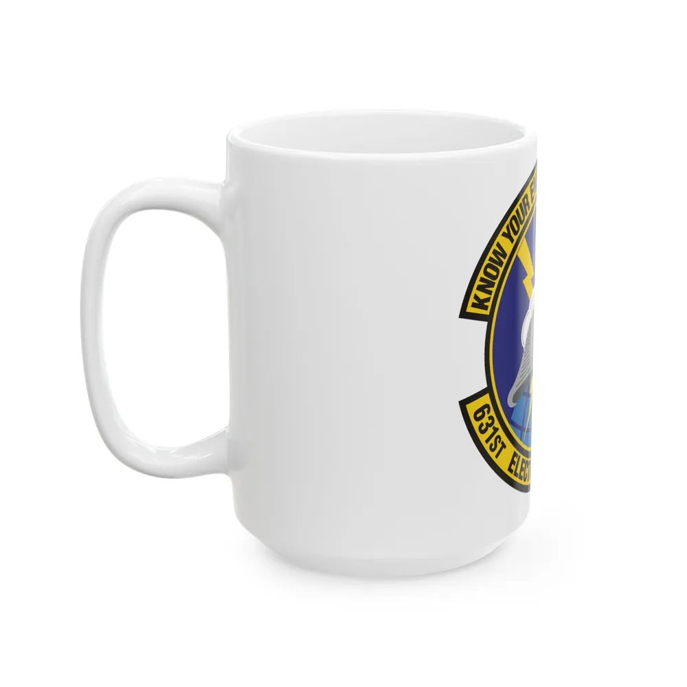 631st Electronic Systems Squadron (U.S. Air Force) White Coffee Mug-Go Mug Yourself