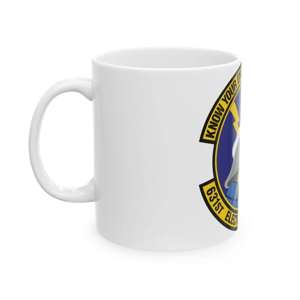 631st Electronic Systems Squadron (U.S. Air Force) White Coffee Mug-Go Mug Yourself