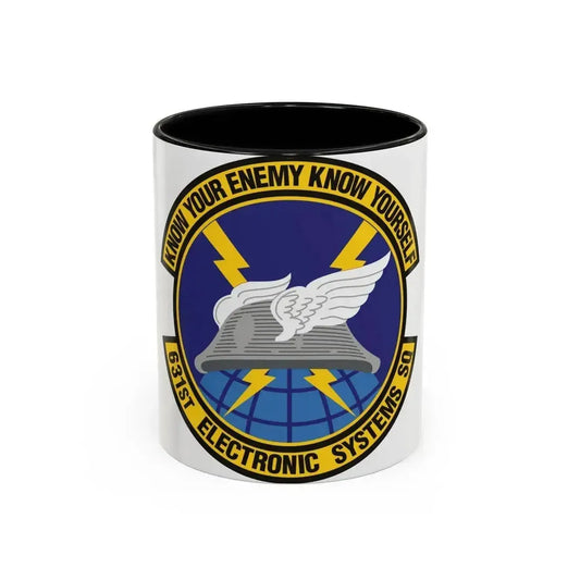631st Electronic Systems Squadron (U.S. Air Force) Accent Coffee Mug 11oz Black - Go Mug Yourself