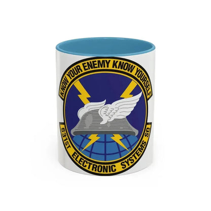 631st Electronic Systems Squadron (U.S. Air Force) Accent Coffee Mug 11oz Light Blue - Go Mug Yourself