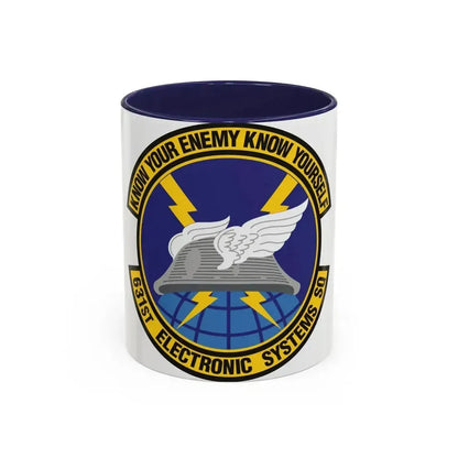 631st Electronic Systems Squadron (U.S. Air Force) Accent Coffee Mug 11oz Navy - Go Mug Yourself