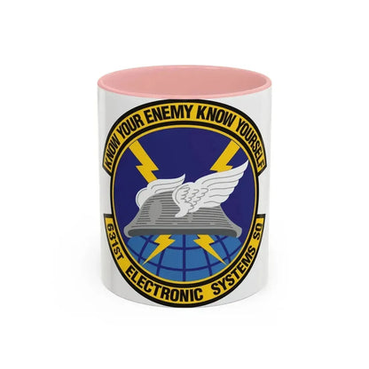 631st Electronic Systems Squadron (U.S. Air Force) Accent Coffee Mug 11oz Pink - Go Mug Yourself